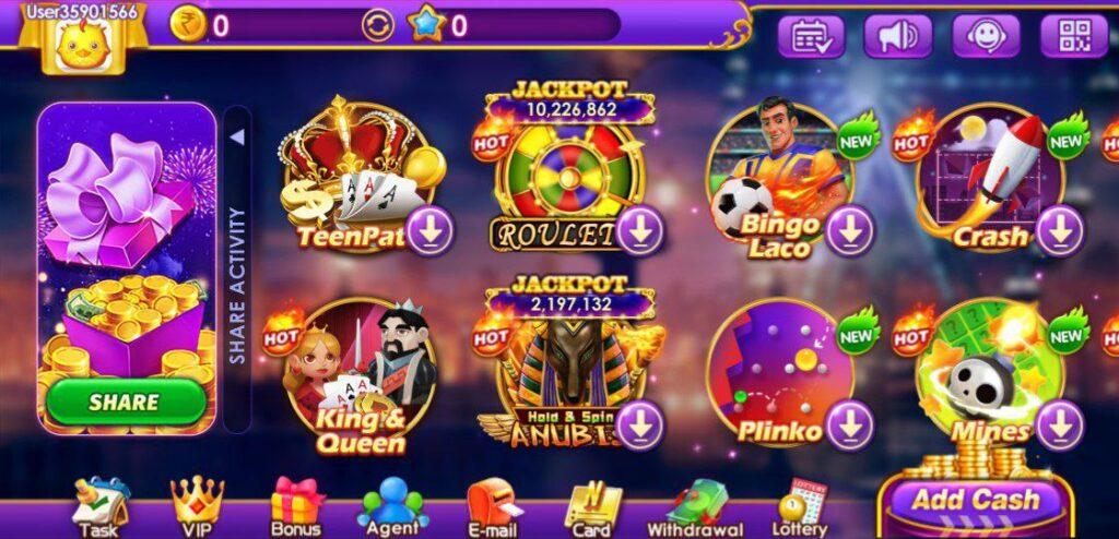 Games Available in 777 Slots Win APK