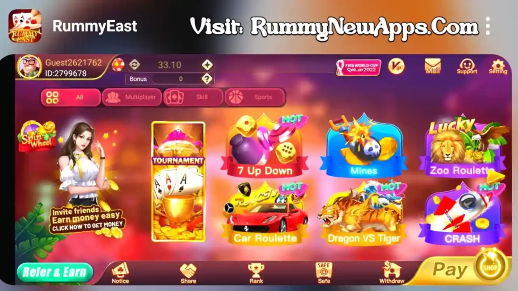 Rummy East - New All Rummy App List 41 Bonus